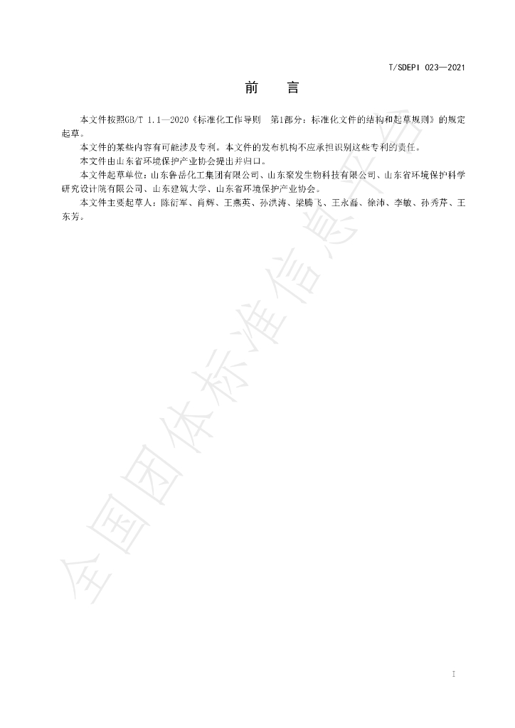T/SDEPI 023-2021 标准预览