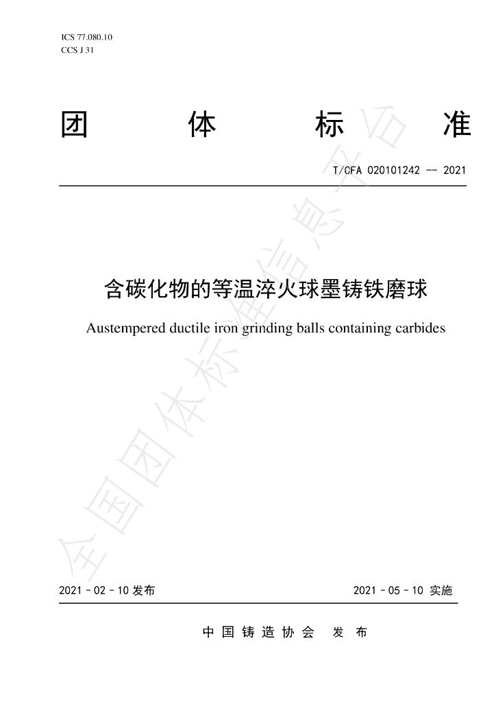 T/CFA 020101242-2021 标准预览