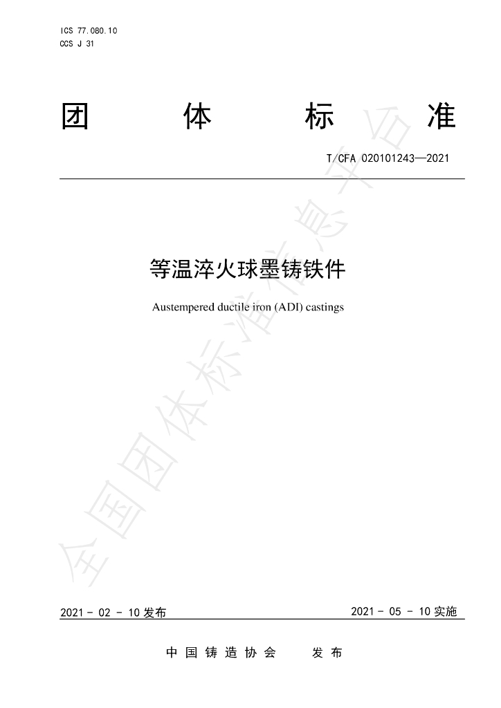 T/CFA 020101243-2021 标准预览