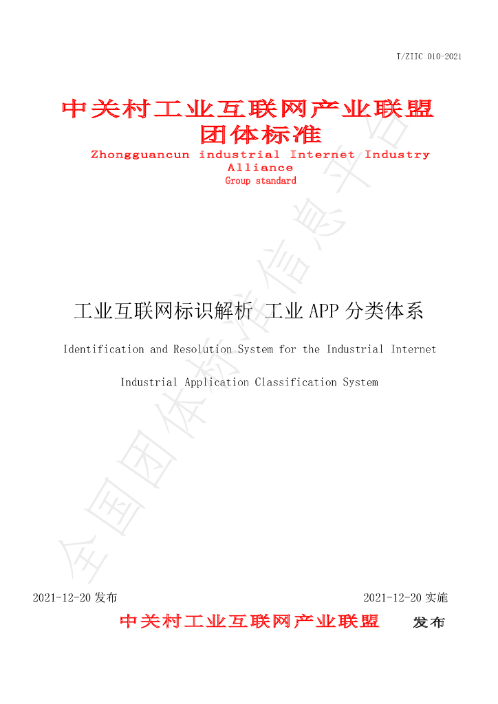 T/ZIIC 010-2021 标准预览