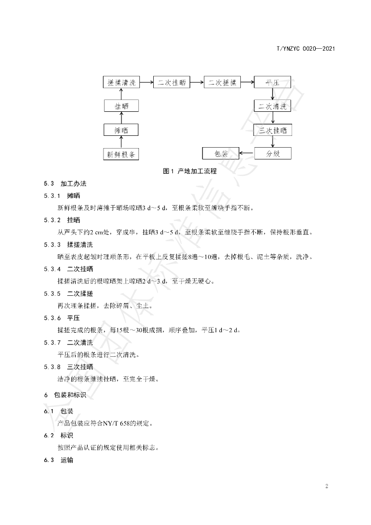 T/YNZYC 0020-2021 标准预览