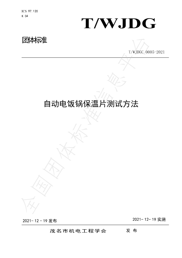 T/WJDGC 0005-2021 标准预览