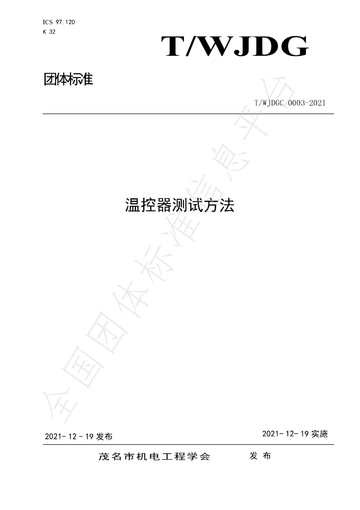 T/WJDGC 0003-2021 标准预览