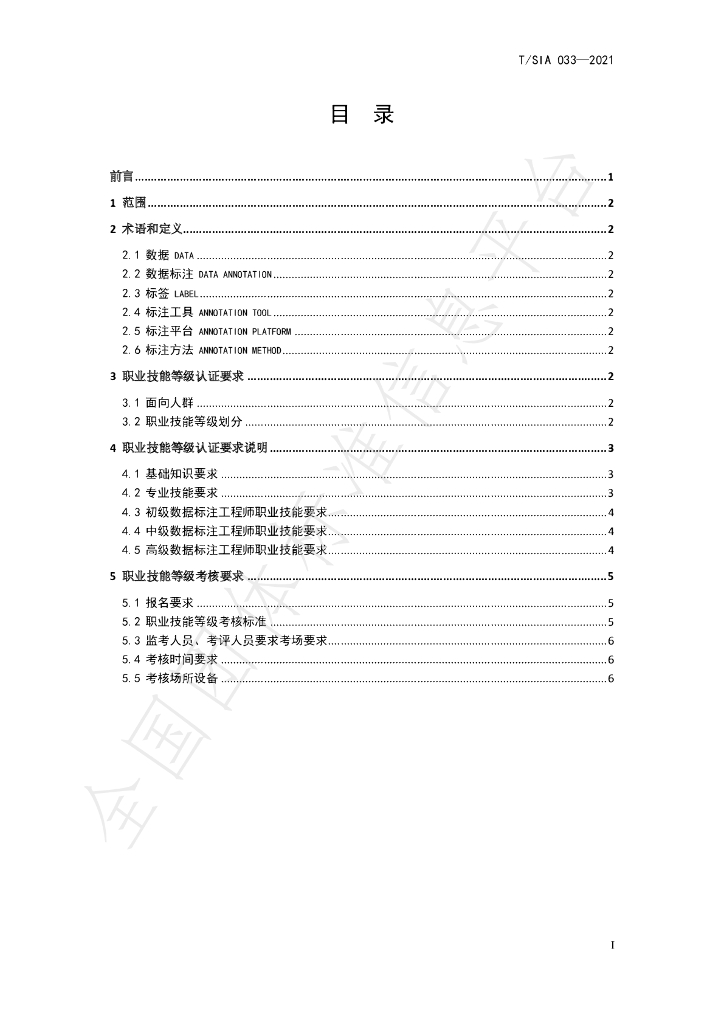 T/SIA 033-2021 标准预览