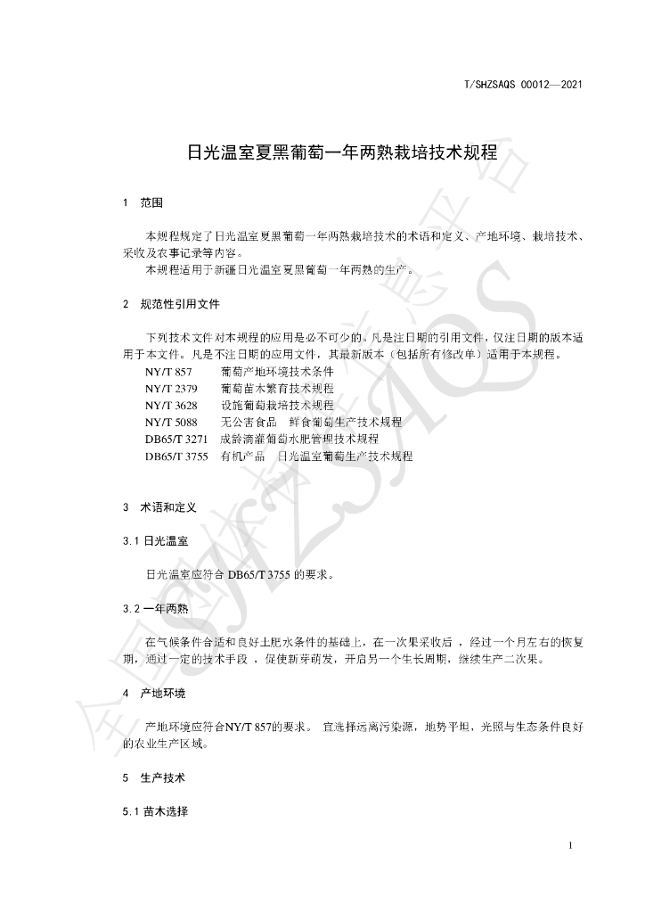 T/SHZSAQS 00012-2021 标准预览