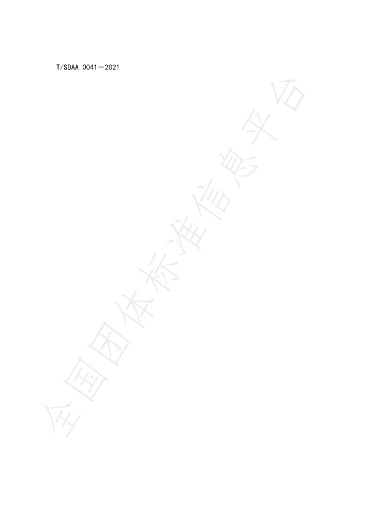 T/SDAA 0041-2021 标准预览