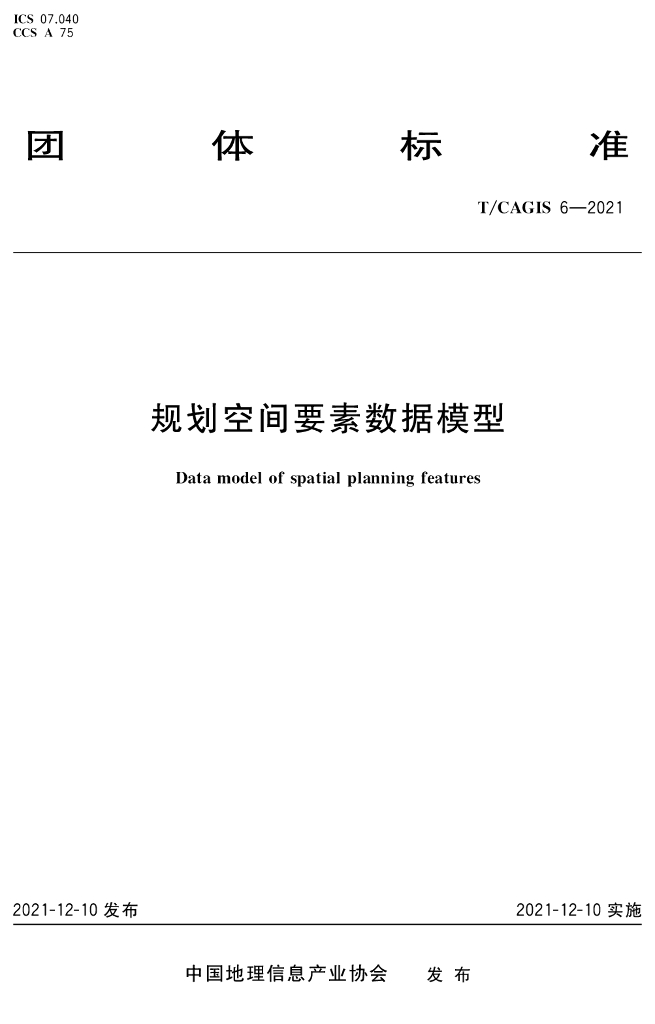 T/CAGIS 6-2021 标准预览
