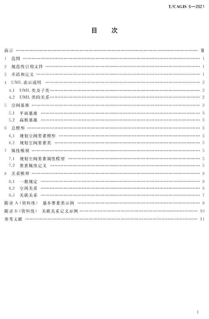 T/CAGIS 6-2021 标准预览