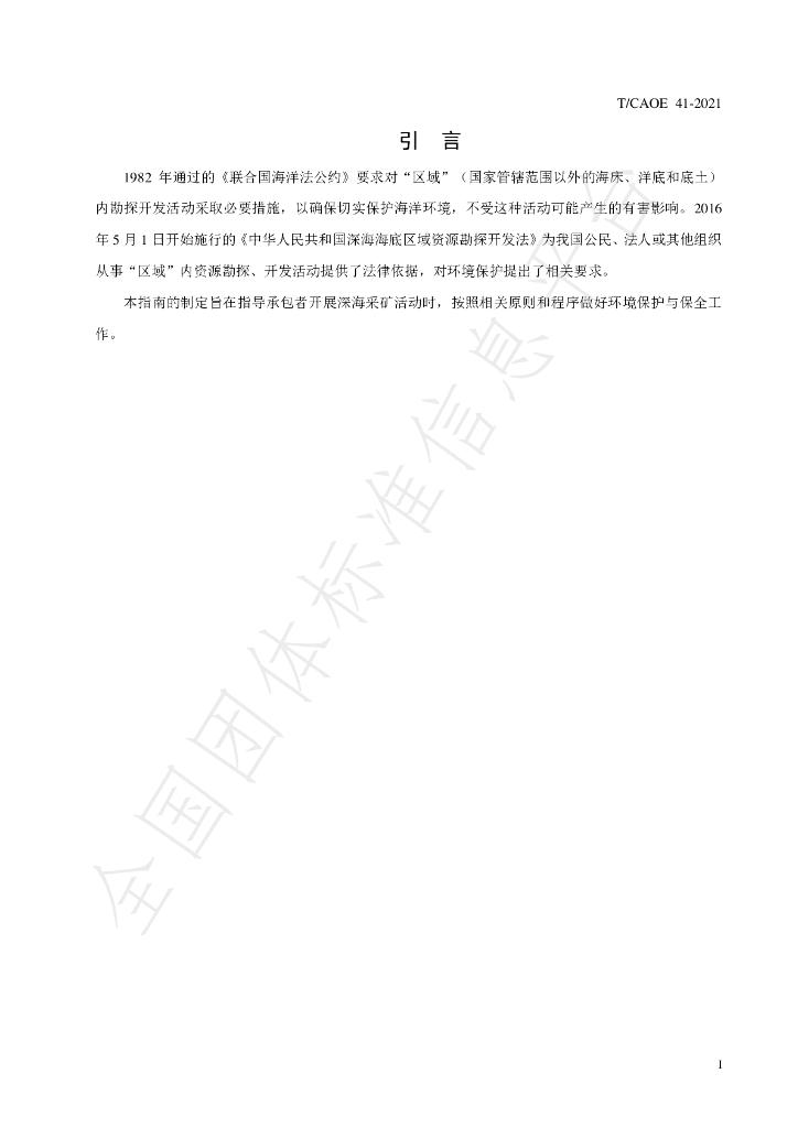 T/CAOE 41-2021 标准预览