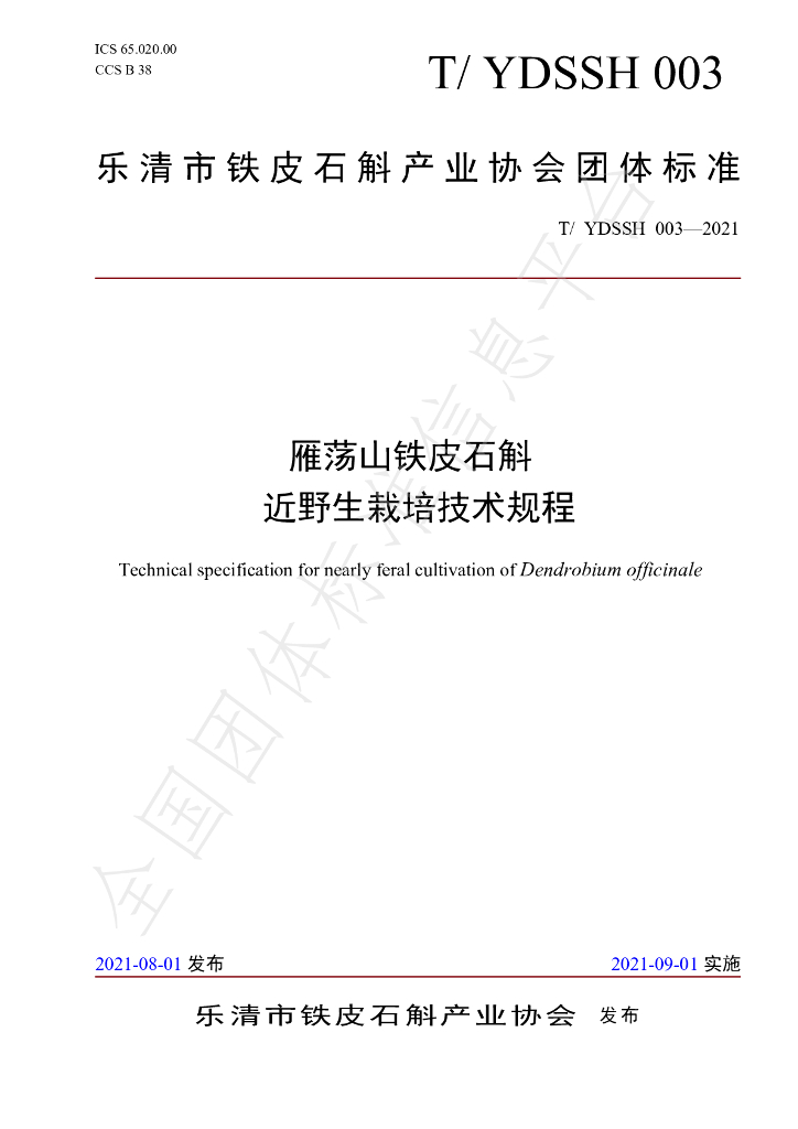 T/YDSSH 003-2021 标准预览