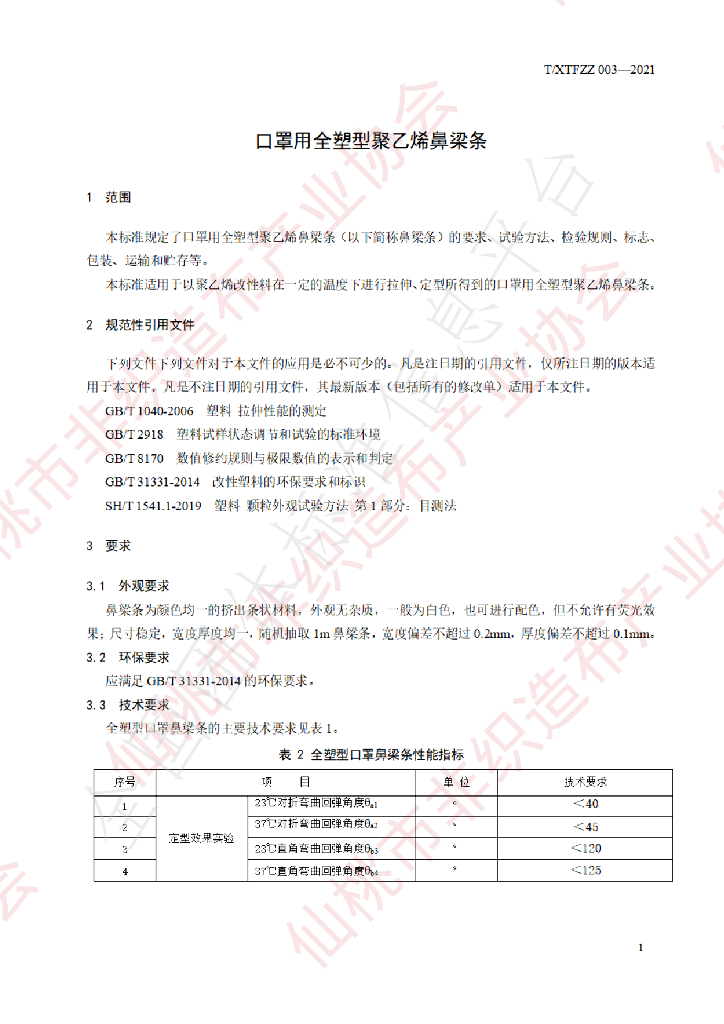 T/XTFZZ 003-2021 标准预览