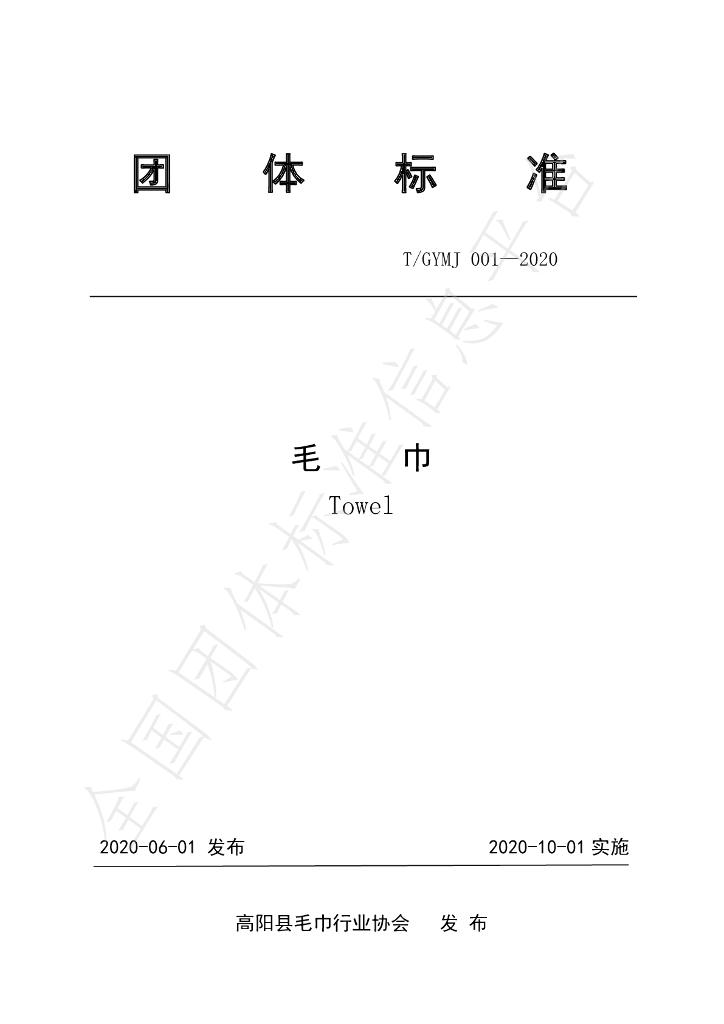 T/GYMJ 001-2020 标准预览