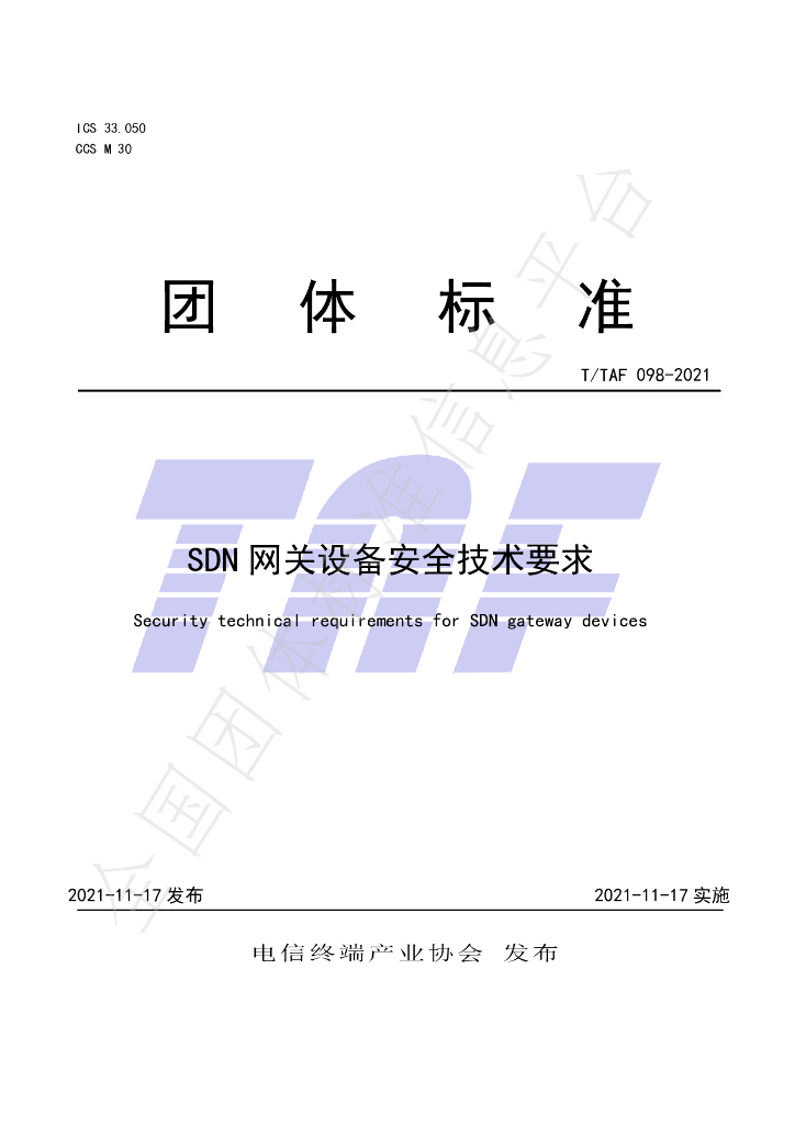 T/TAF 098-2021 标准预览