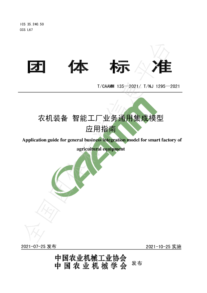 T/CAAMM 135-2021 标准预览