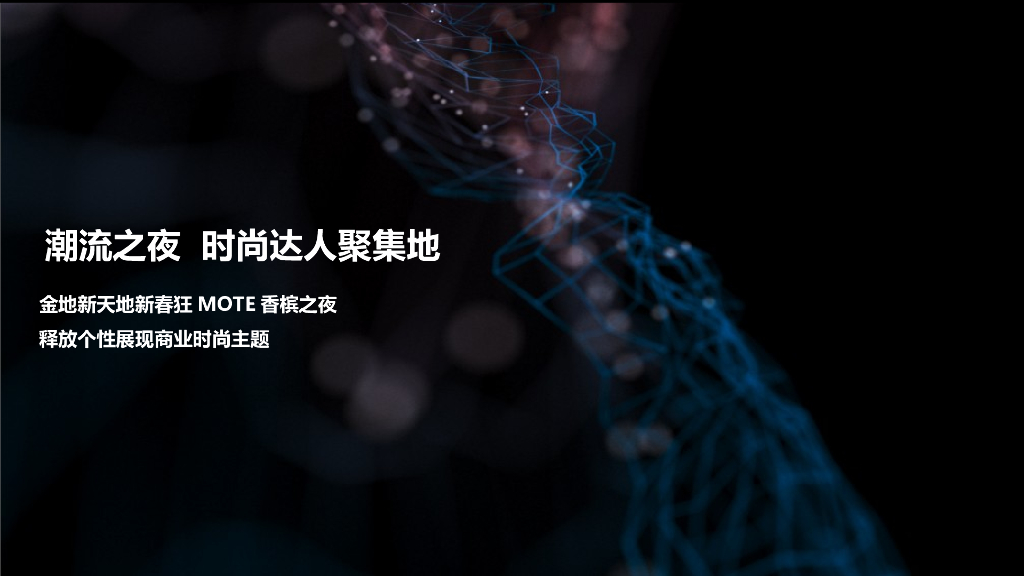 2018金地新天地新春狂MOTE香槟之夜酒会策划案