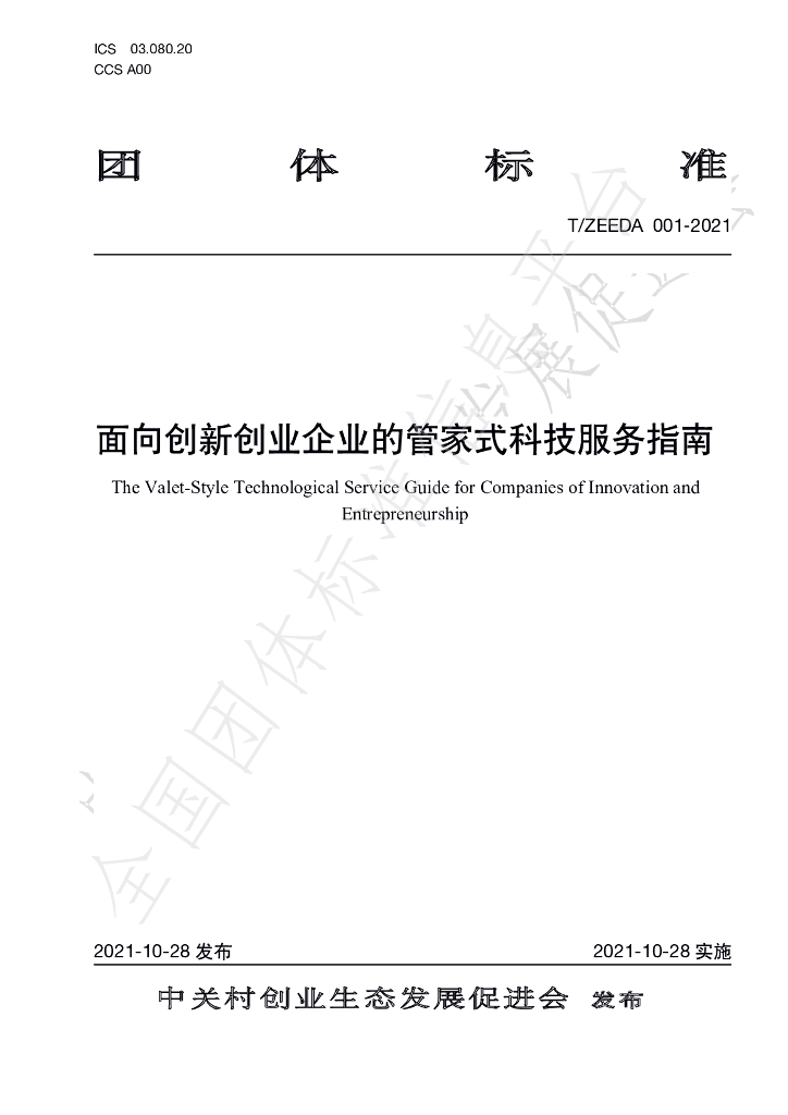 T/ZEEDA 001-2021 标准预览