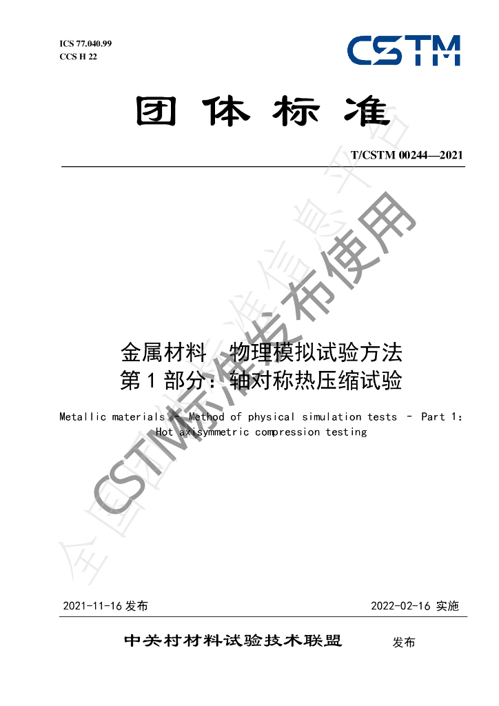 T/CSTM 00244-2021 标准预览