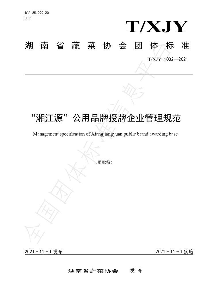 T/XJY 1002-2021 标准预览