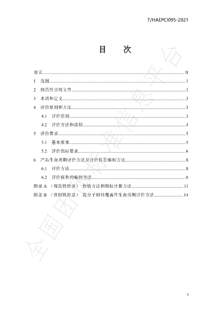 T/HAEPCI 095-2021 标准预览