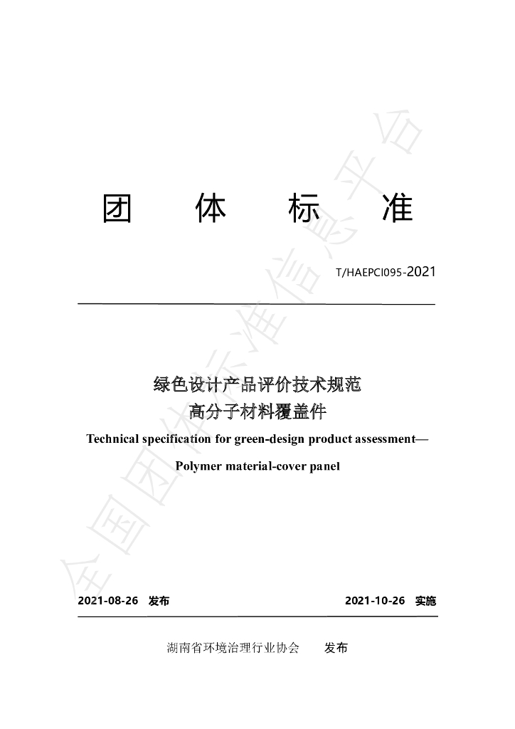 T/HAEPCI 095-2021 标准预览