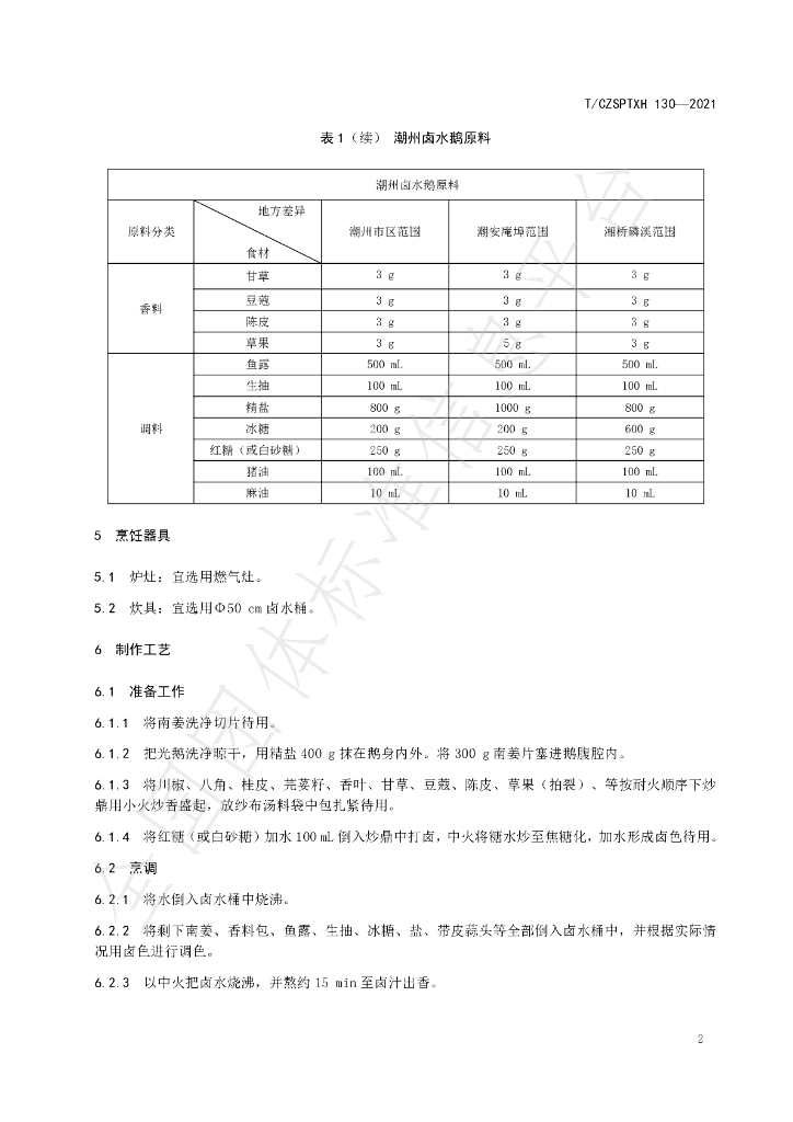 T/CZSPTXH 130-2021 标准预览