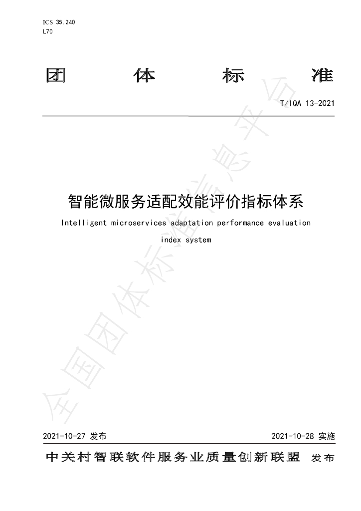 T/IQA 13-2021 标准预览