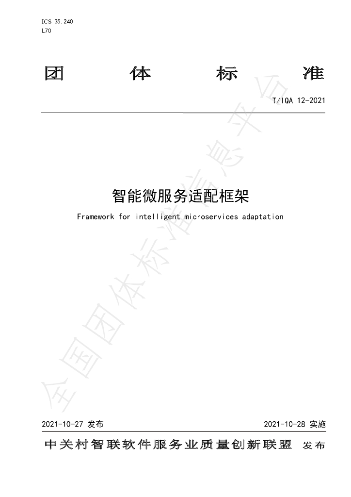 T/IQA 12-2021 标准预览
