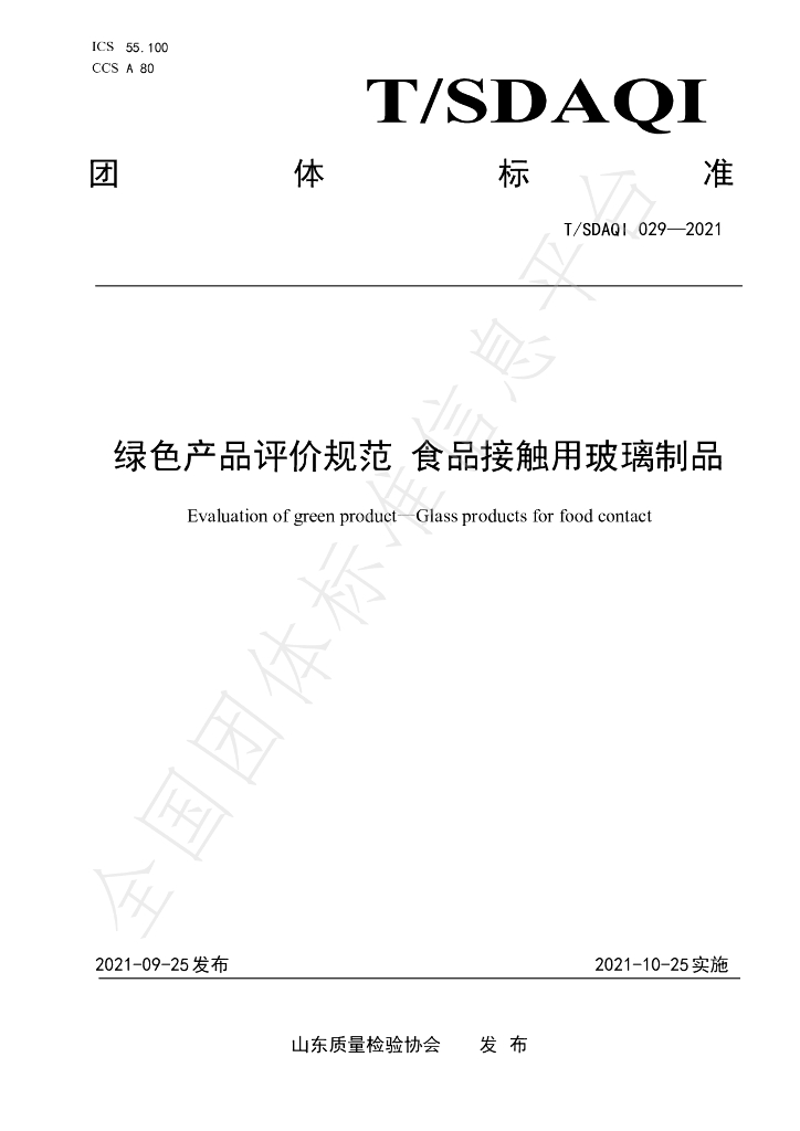 T/SDAQI 029-2021 标准预览