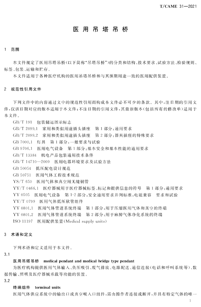 T/CAME 31-2021 标准预览