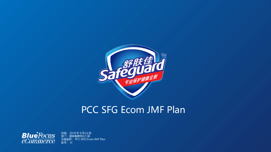 2016舒肤佳PCC SFG Ecom JMF Plan