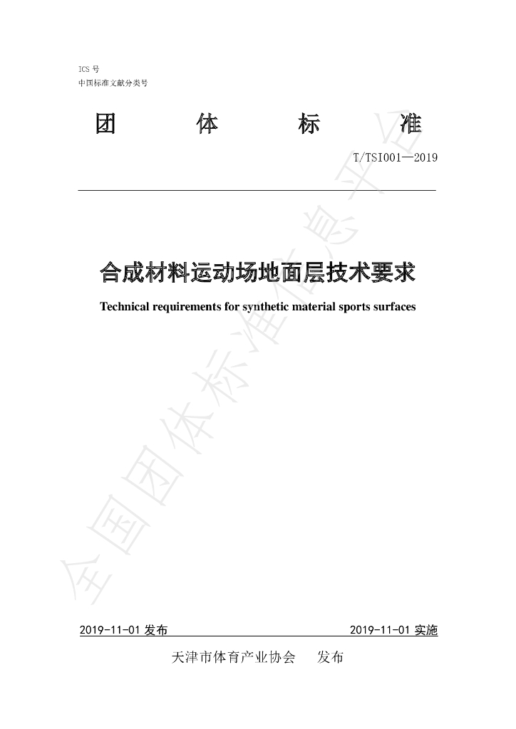 T/TSI 001-2019 标准预览