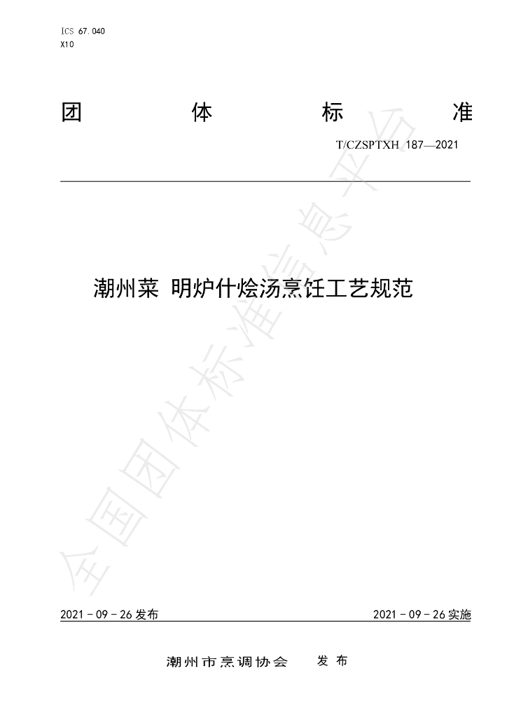 T/CZSPTXH 187-2021 标准预览