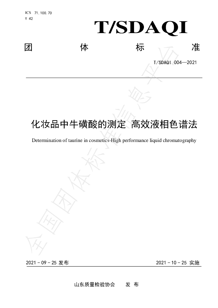 T/SDAQI 004-2021 标准预览