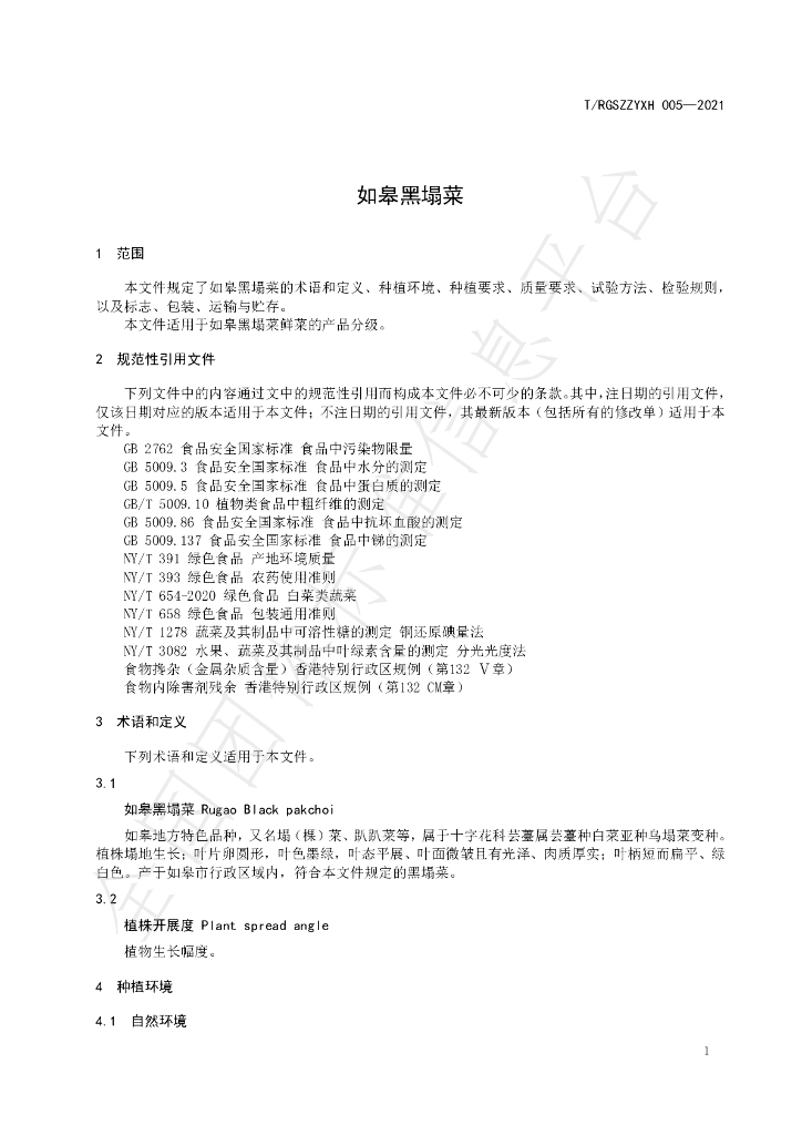 T/RGSZZYXH 005-2021 标准预览