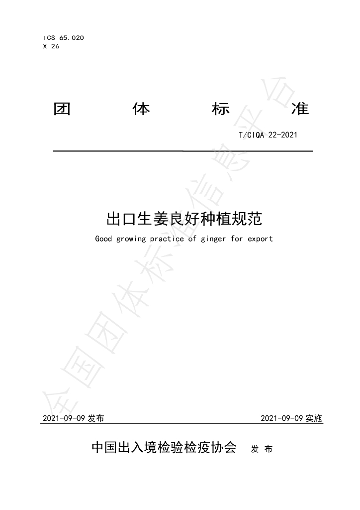 T/CIQA 22-2021 标准预览