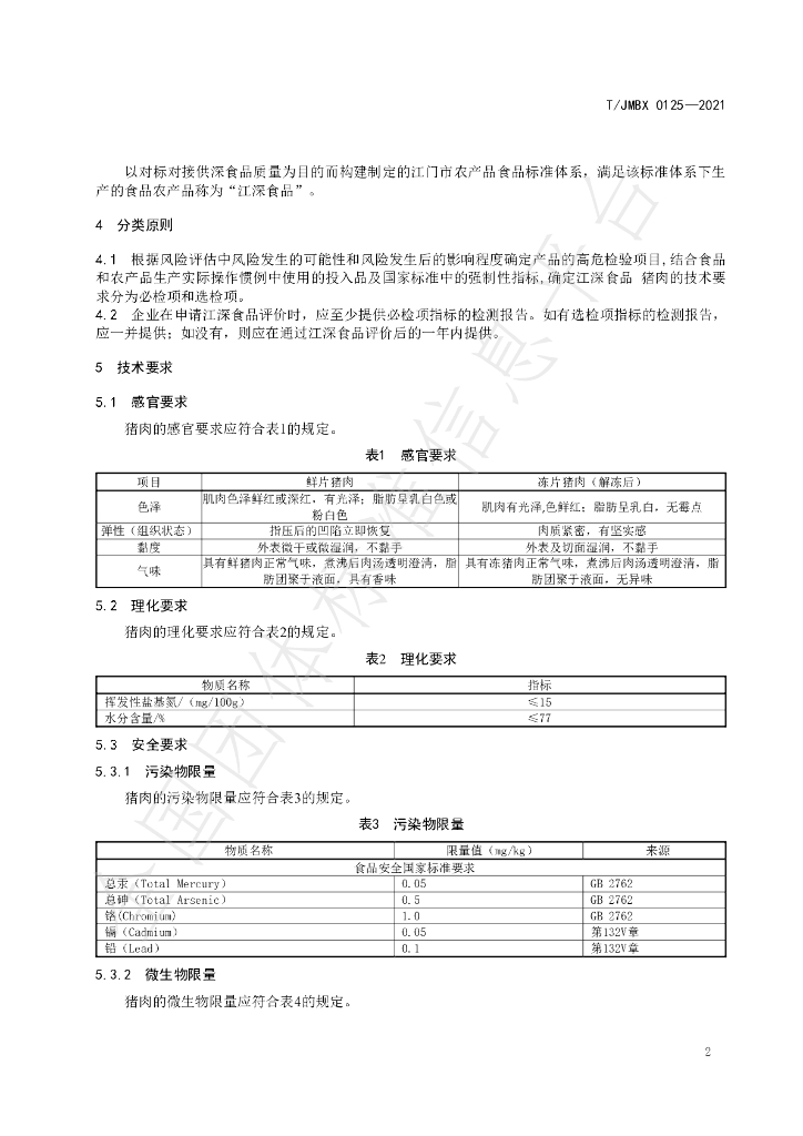 T/JMBX 0125-2021 标准预览