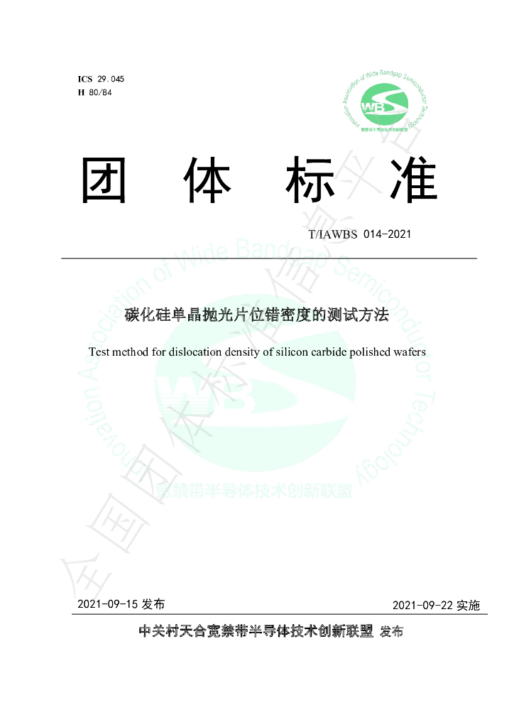 T/IAWBS 014-2021 标准预览
