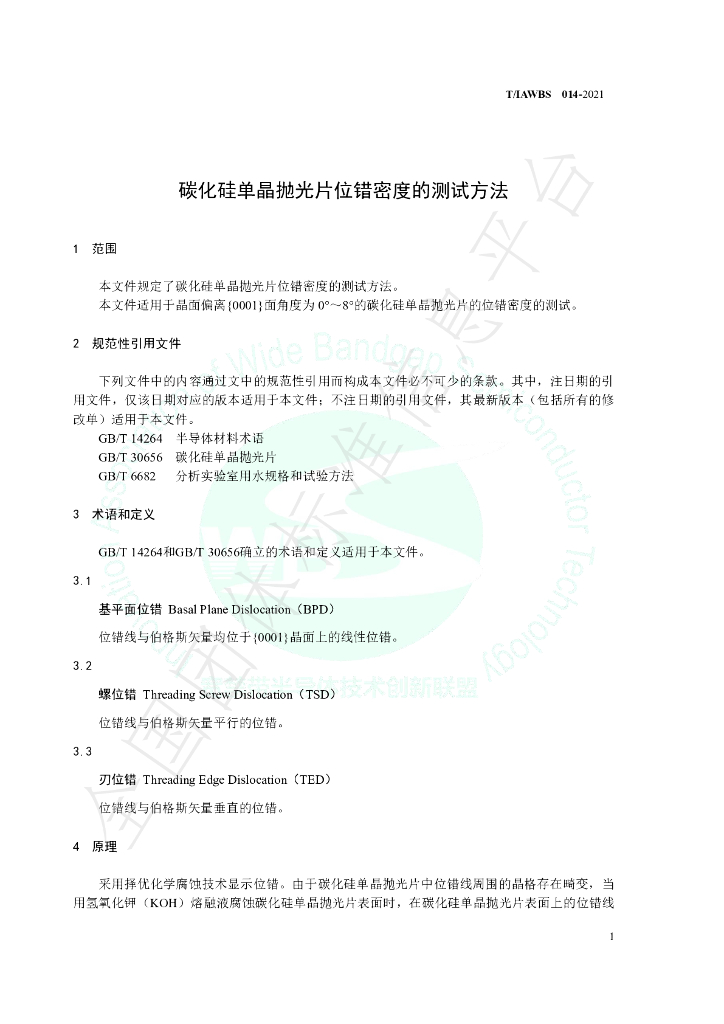 T/IAWBS 014-2021 标准预览