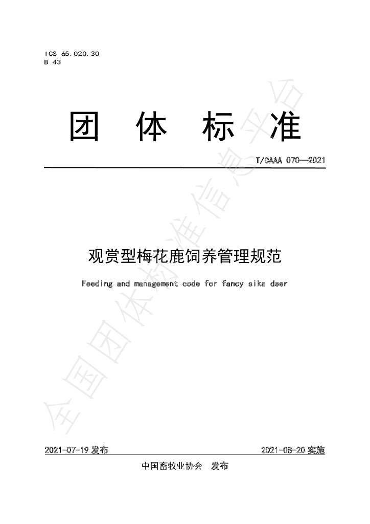 T/CAAA 070-2021 标准预览