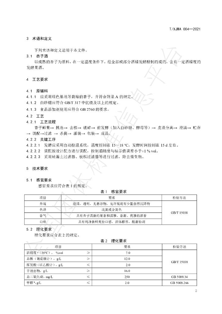 T/XJWA 004-2021 标准预览