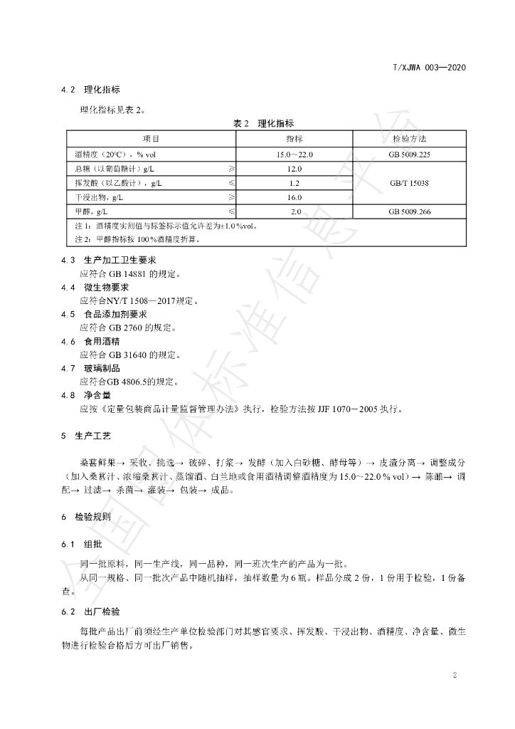 T/XJWA 003-2021 标准预览