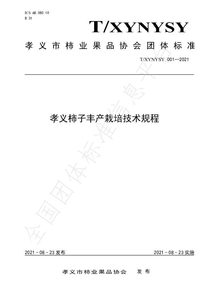 T/XYNYSY 001-2021 标准预览