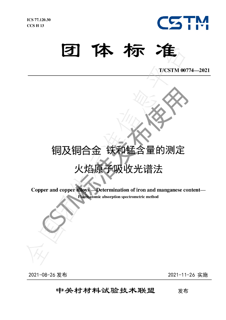 T/CSTM 00774-2021 标准预览