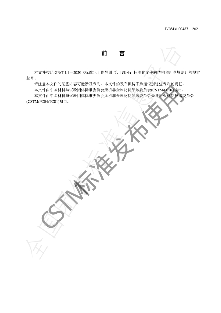 T/CSTM 00437-2021 标准预览