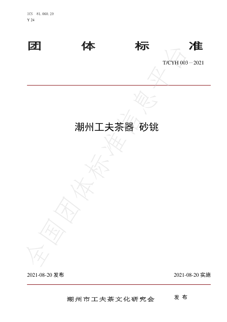 T/CYH 003-2021 标准预览