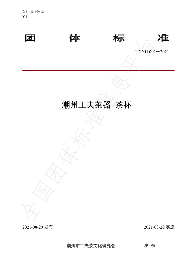 T/CYH 002-2021 标准预览
