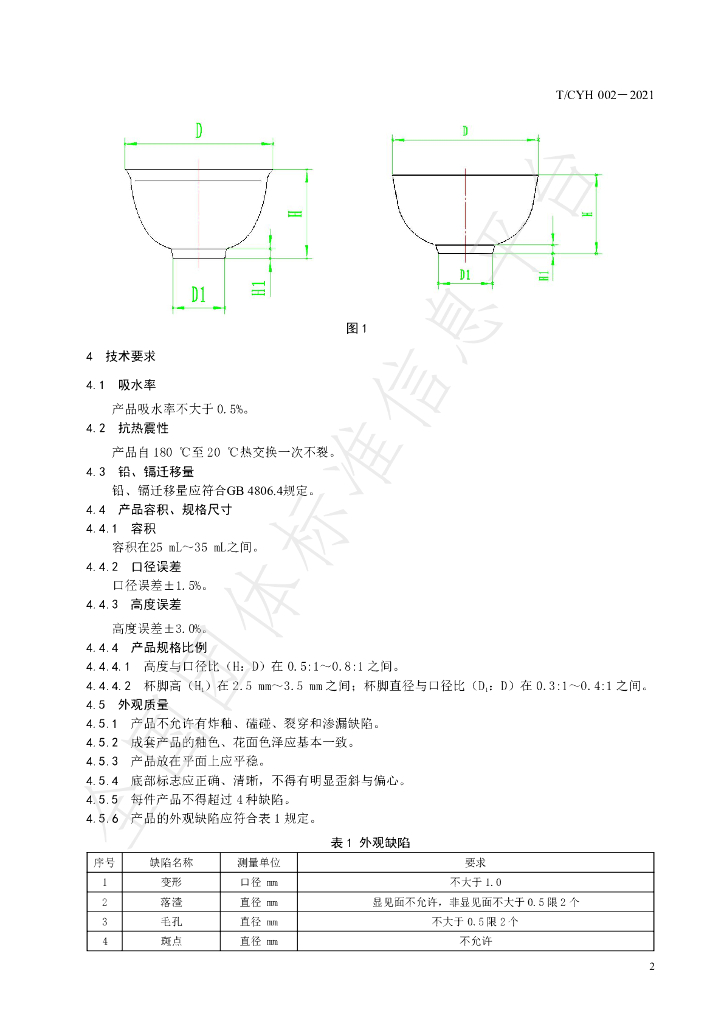 T/CYH 002-2021 标准预览