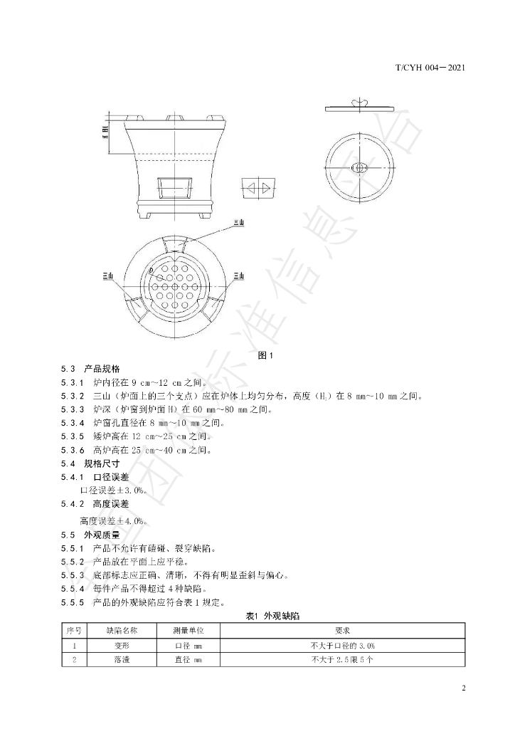T/CYH 004-2021 标准预览