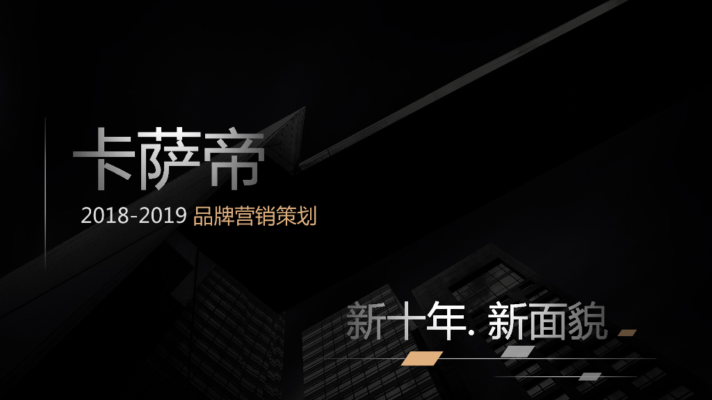 2019卡萨帝品牌营销策划提案