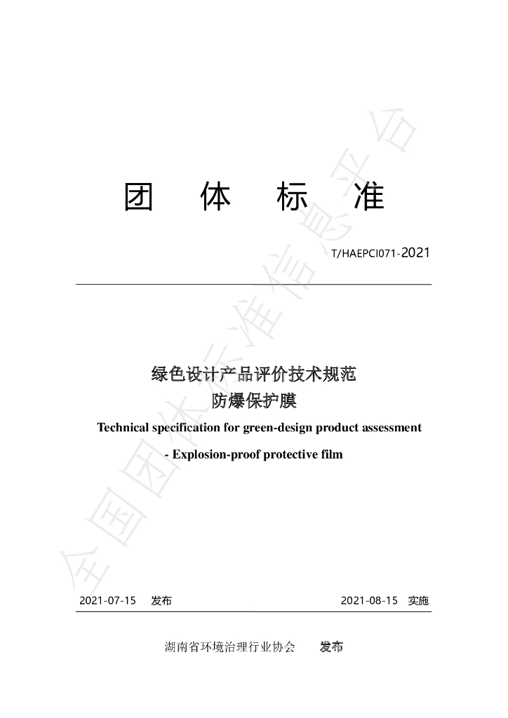 T/HAEPCI 071-2021 标准预览